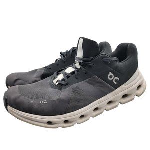 On Cloudrunner Mens 13 Running Shoes Black Gray Sneakers Athletic Casual